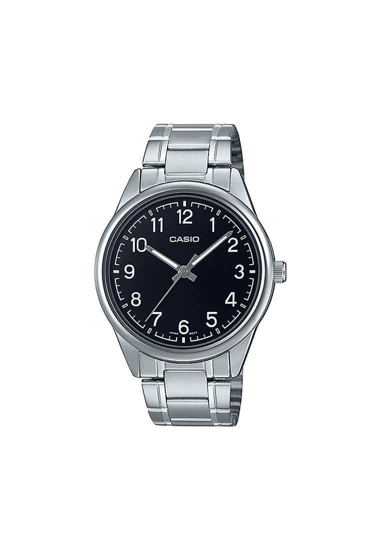 Casio Watches Men's Analog Watch MTP-V005D-1B4 Silver Stainless Steel Watch