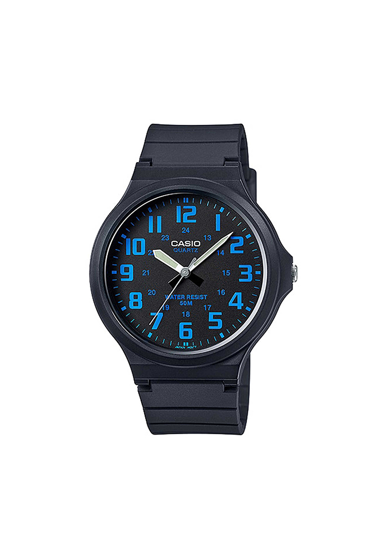 Casio Watches Men's Analog Watch MW-240-2BV Big Case with Black Resin Band Watch