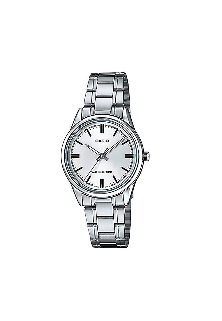 Casio Watches Women's Analog Watch LTP-V005D-7A Silver Stainless Steel Band Ladies Watch