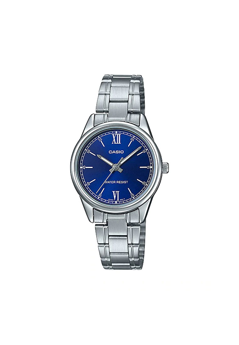 Casio Watches Women's Analog Watch LTP-V005D-2B2 Silver Stainless Steel Ladies Watch