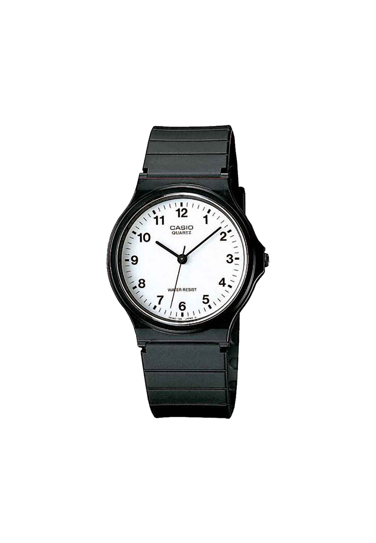Casio Watches Men's Analog MQ-24-7B Black Resin Band Casual Watch