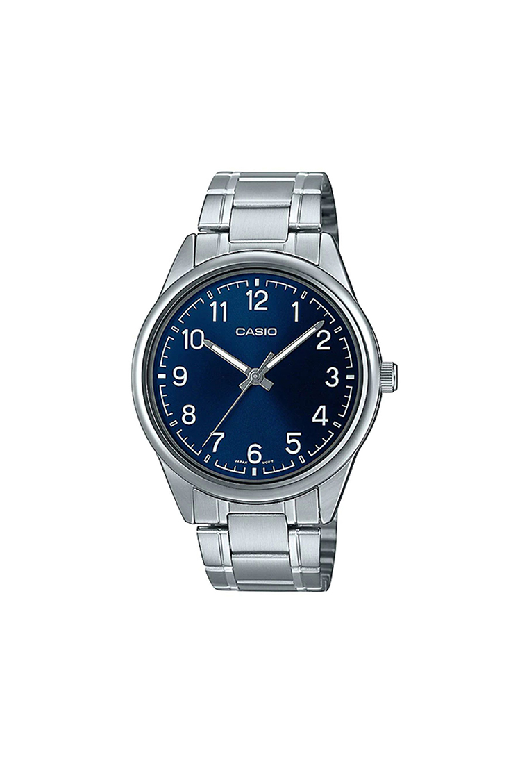 Casio Watches Men's Analog MTP-V005D-2B4 Silver Stainless Steel Watch