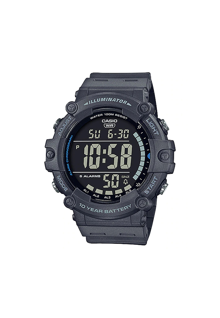 Casio Watches Men's Analog AE-1500WH-8BV Grey Resin Band Sport Watch