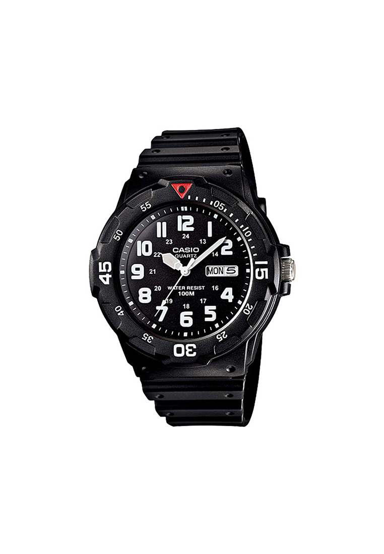 Casio Watches Men's Analog MRW-200H-1BV Black Resin Band Casual Watch