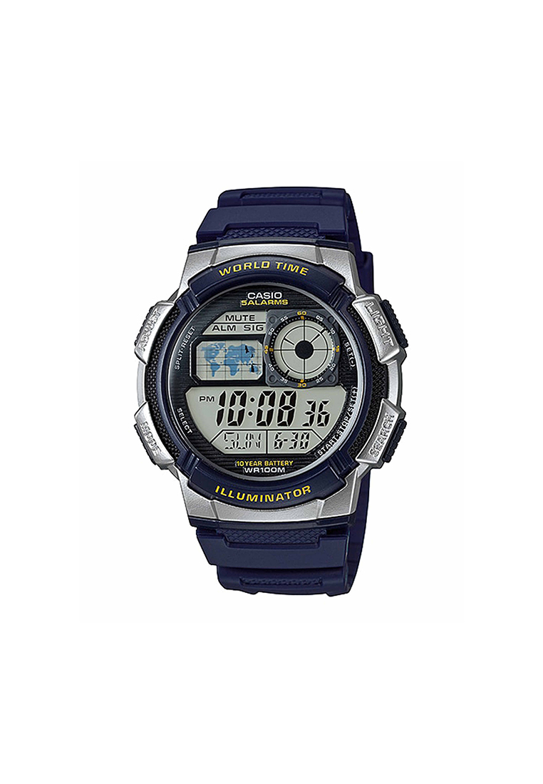 Casio Watches Men's Digital AE-1000W-2AV Black Resin Band Sport Watch