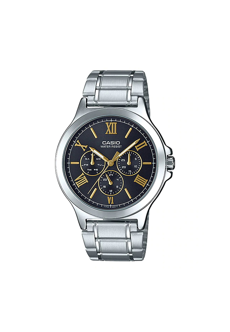 Casio Watches Men's Analog Watch MTP-V300D-1A2 Silver Stainless Steel Watch