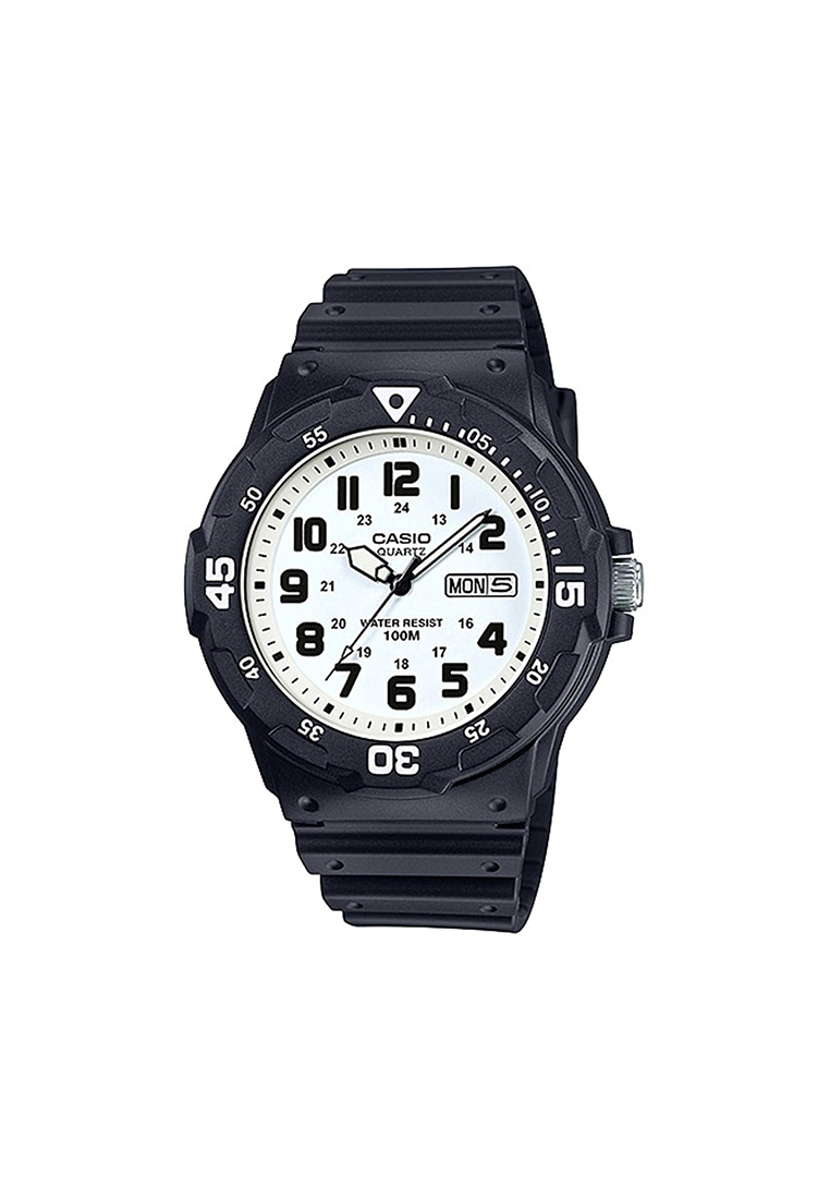 Casio Watches Men's Analog Watch MRW-200H-7BV Black Resin Band Casual Watch