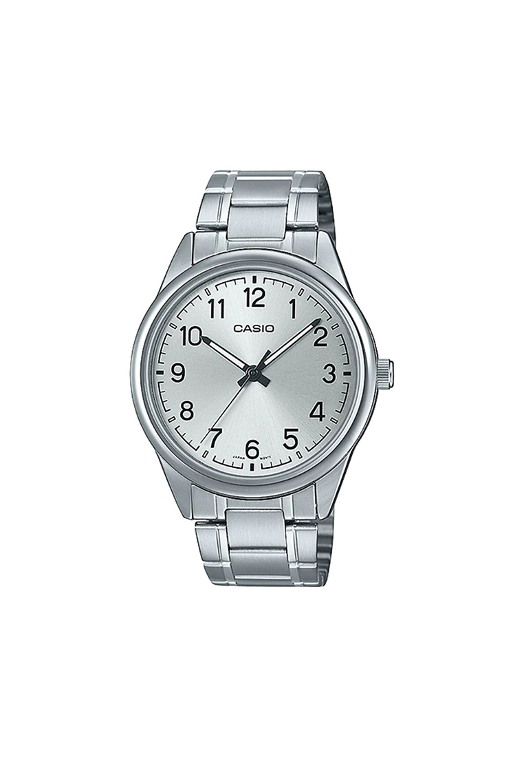 Casio Watches Men's Analog Watch MTP-V005D-7B4 Silver Stainless Steel Watch
