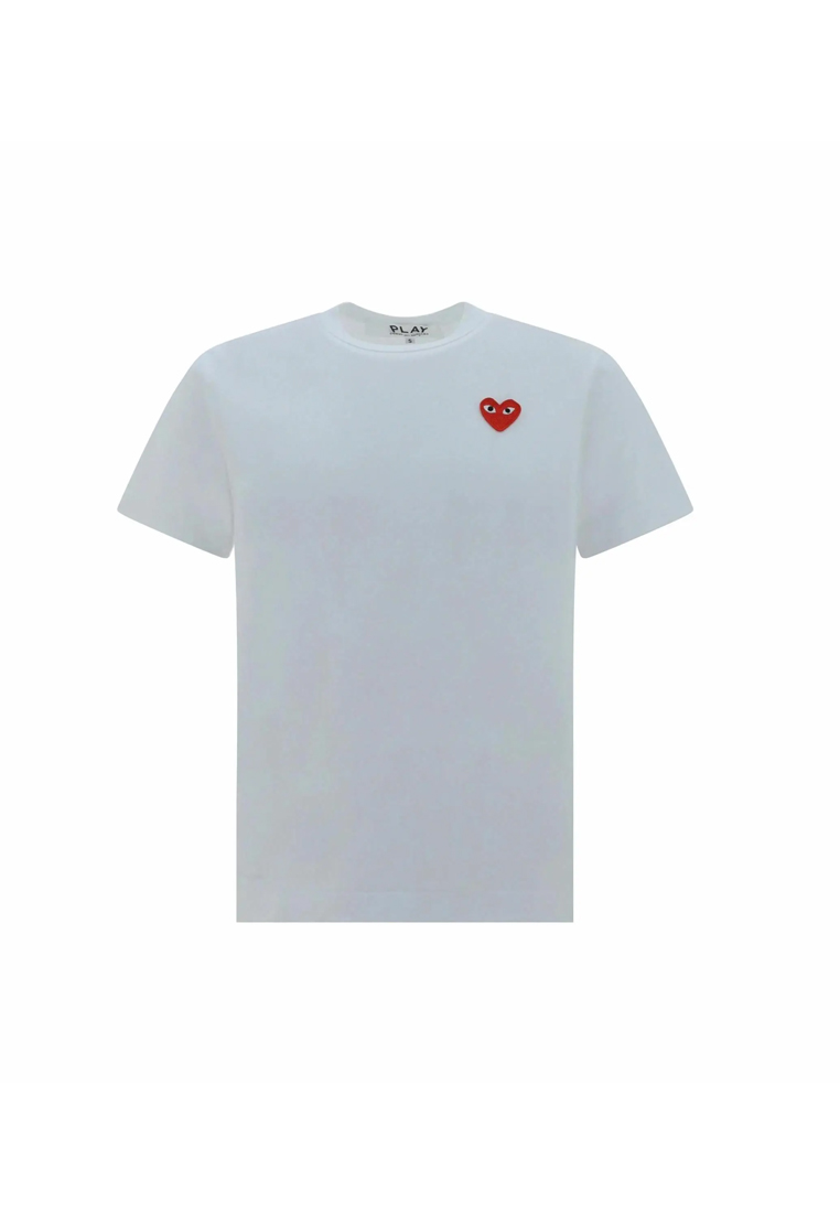 CDG Play Women's Short Sleeved T-Shirt in White AX-T108-051-2