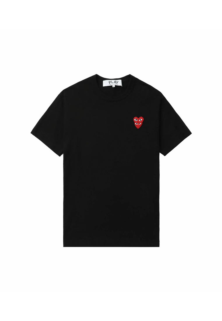 CDG Play Men's Short Sleeved T-shirt in Black AX-T288-051-1