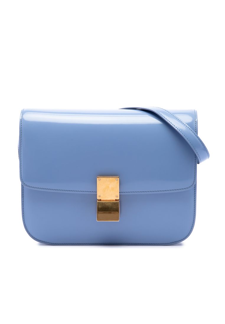 Celine Pre-Loved Celine Medium Shiny Calfskin Classic Box