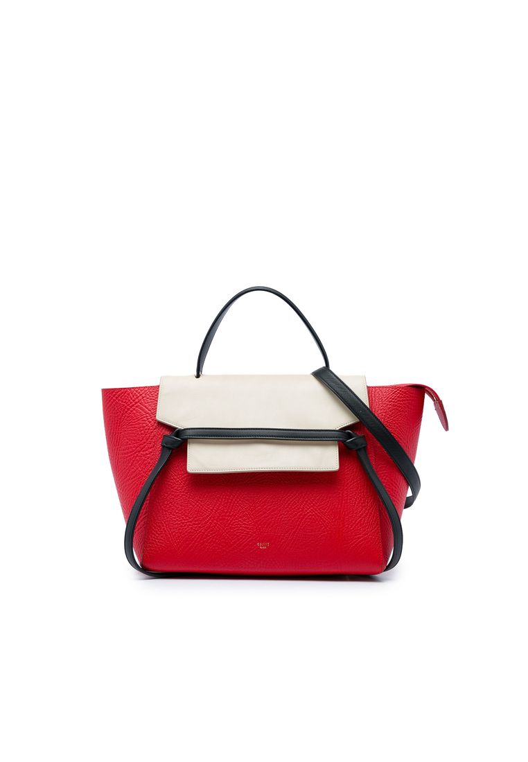 CELINE Pre-Loved Celine Mini Tricolor Grained Calfskin Belt Bag