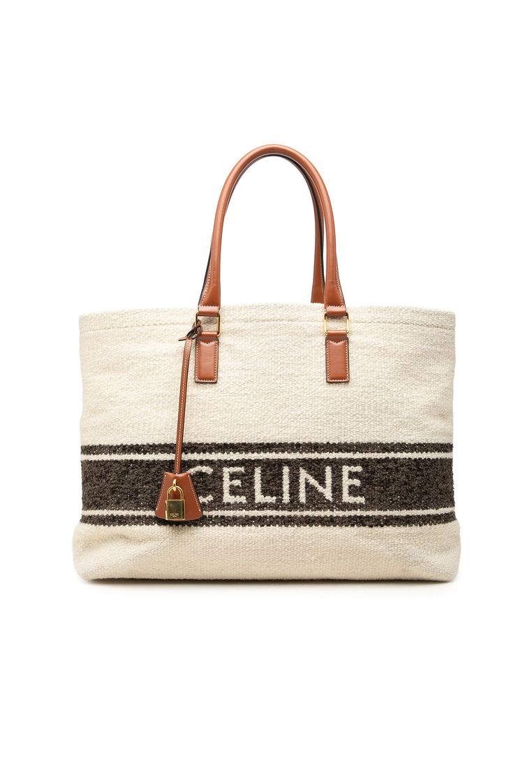 CELINE Pre-Loved Celine Canvas Plein Soleil Horizontal Cabas Tote