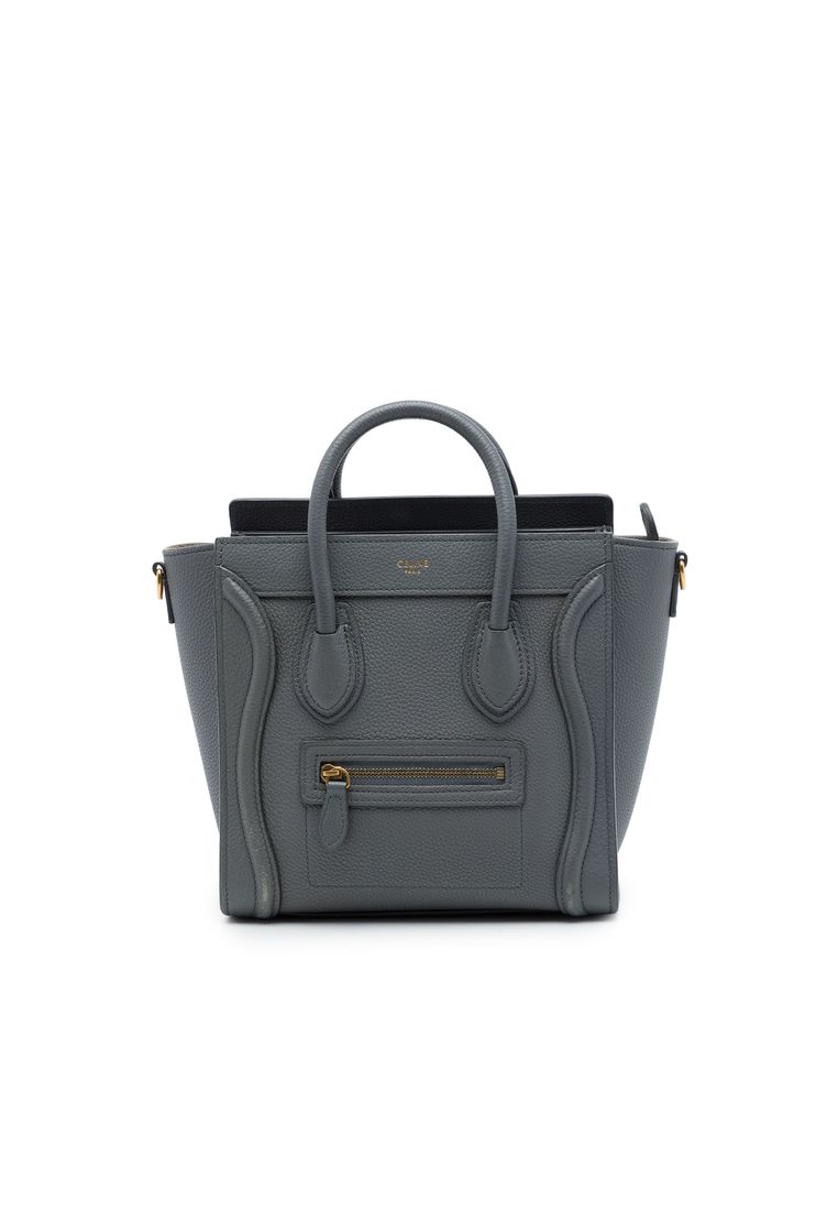 CELINE Pre-Loved Celine Nano Grained Calfskin Luggage Tote