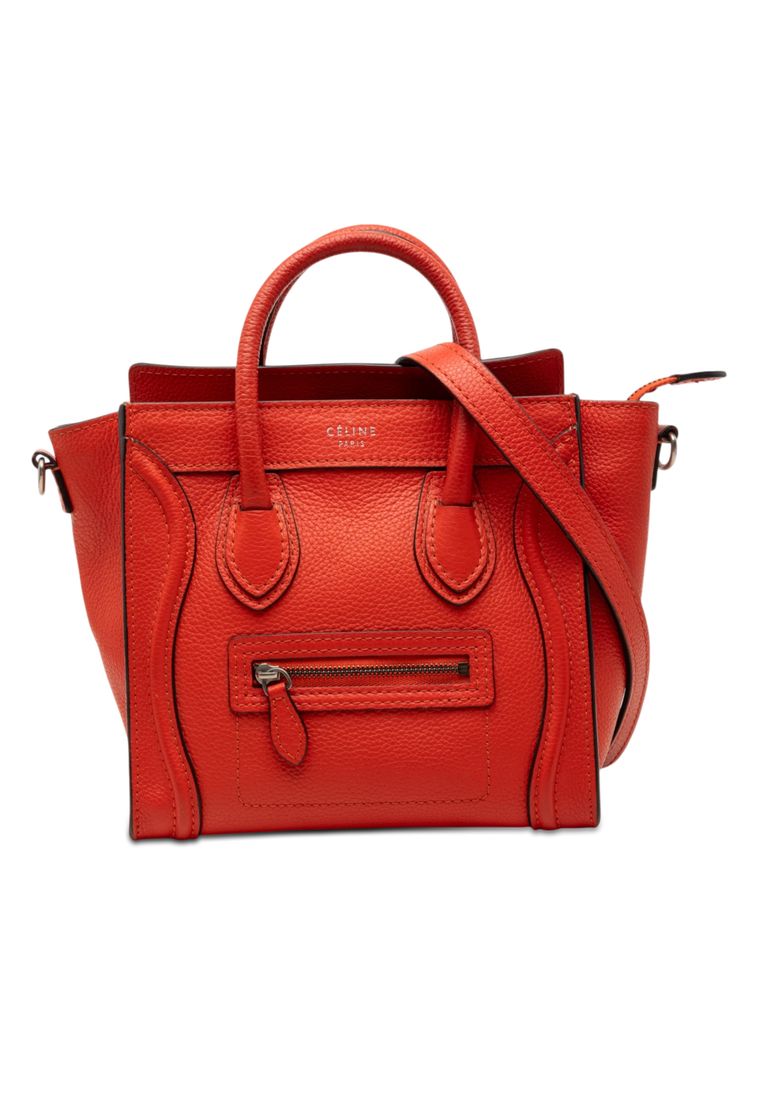 CELINE Pre-Loved Celine Nano Leather Luggage Tote