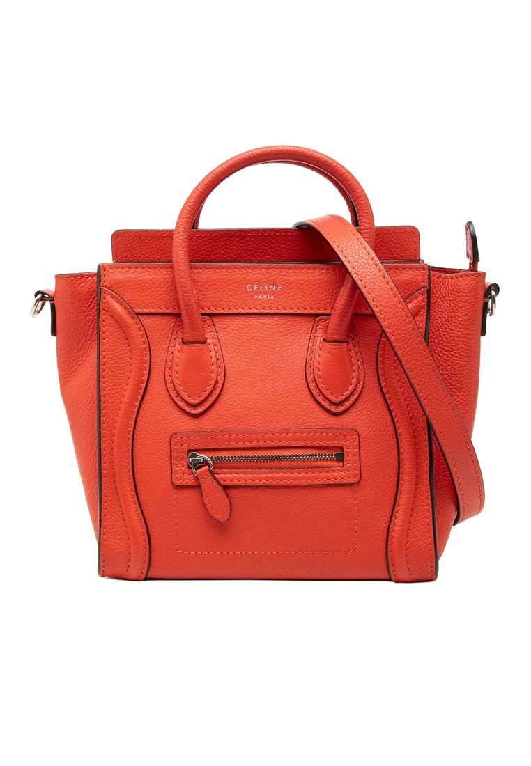CELINE Pre-Loved Celine Nano Leather Luggage Tote