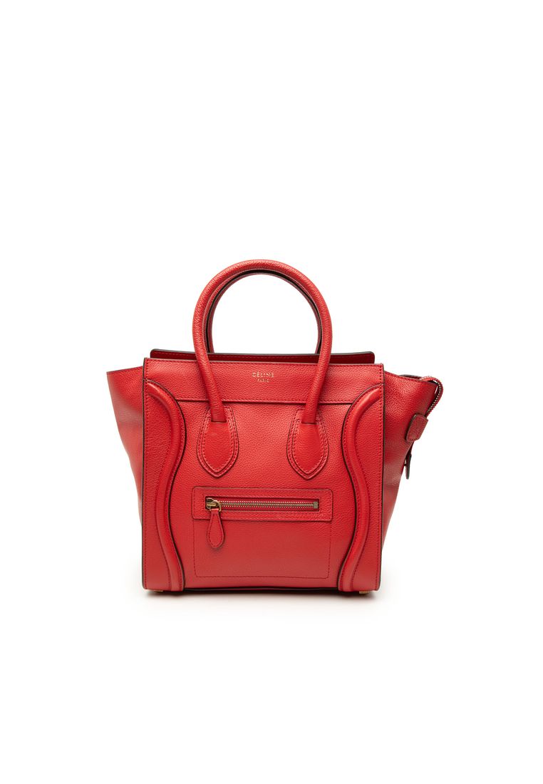 CELINE Pre-Loved Celine Micro Calfskin Luggage Tote