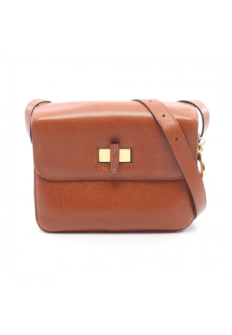 CELINE Pre-Loved Celine Shoulder bag leather Brown