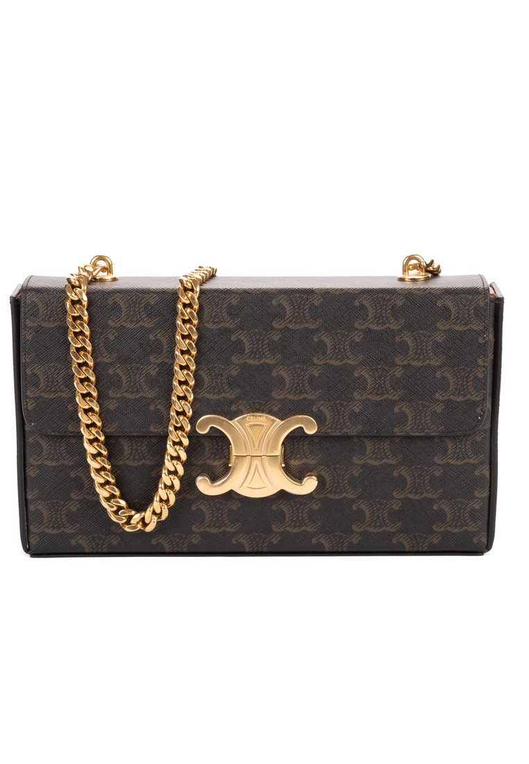 Celine Pre-Loved Triomphe Chain Bag