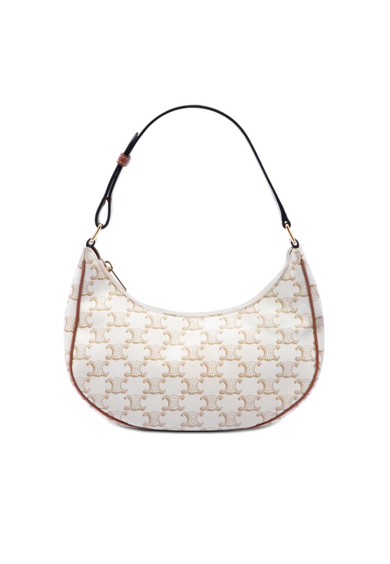 Celine Pre-Loved Celine Triomphe Coated Canvas Ava Shoulder Bag