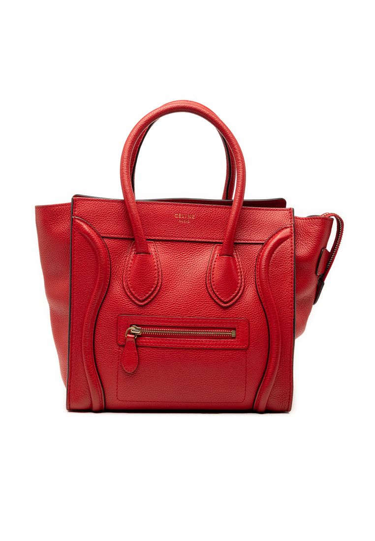 CELINE Pre-Loved Celine Micro Calfskin Luggage Tote