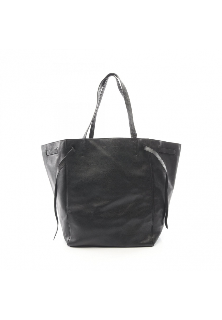 CELINE Pre-Loved Celine Hippopotamus phantom Medium Shoulder bag tote bag leather black