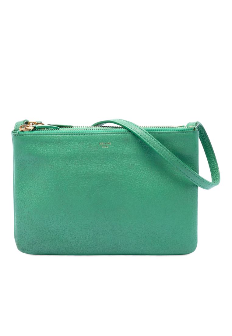 CELINE Pre-Loved Celine Small Lambskin Trio Crossbody