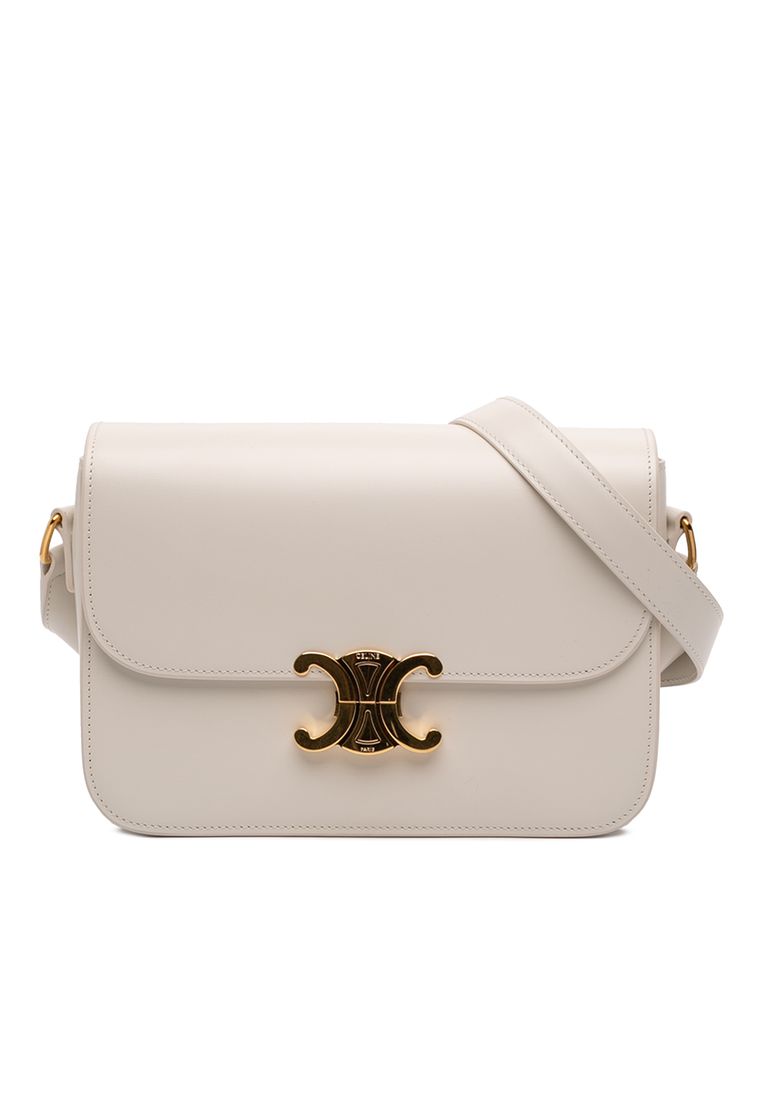 CELINE Pre-Loved Celine Classique Shiny Calfskin Triomphe Crossbody