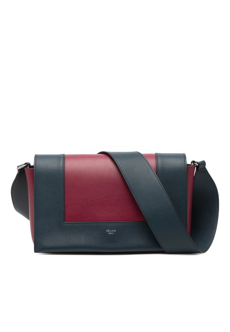 CELINE Pre-Loved Celine Medium Shiny Smooth Calfskin Frame Shoulder Bag