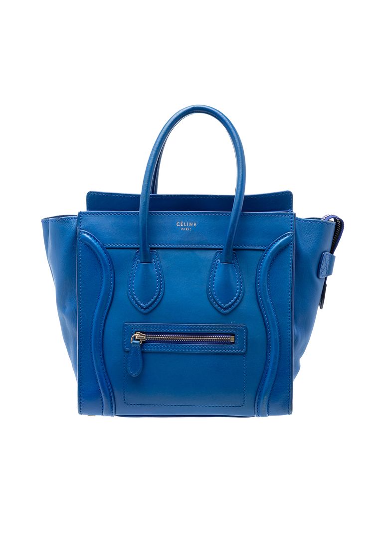 CELINE Pre-Loved Celine Micro Smooth Calfskin Luggage Tote