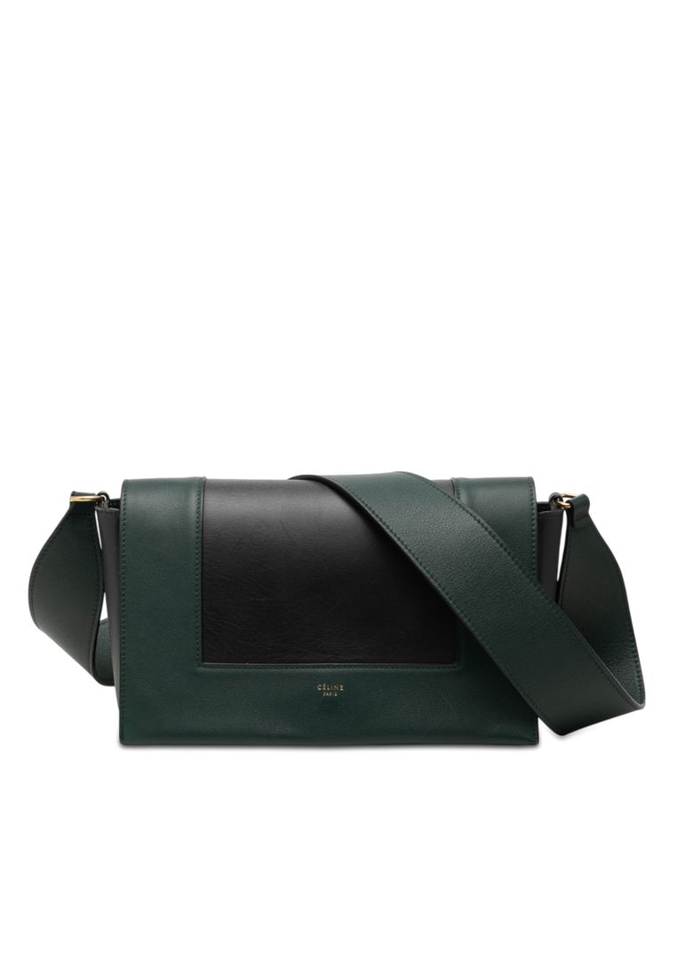 CELINE Pre-Loved Celine Medium Shiny Smooth Calfskin Frame Shoulder Bag