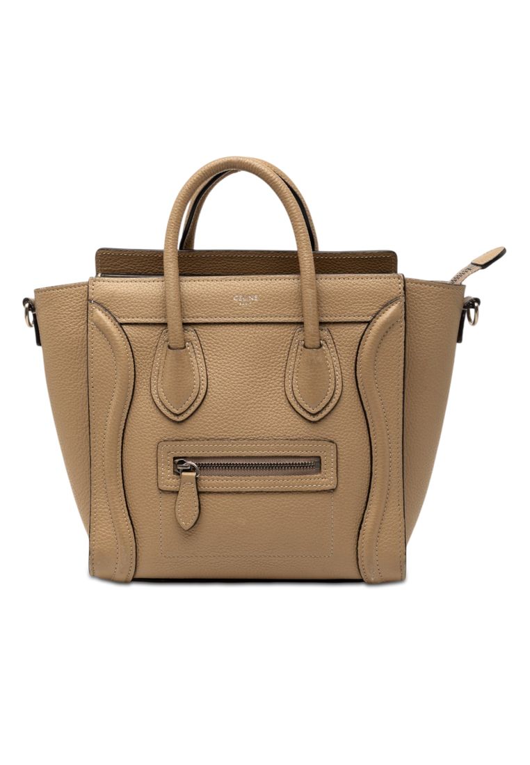 CELINE Pre-Loved Celine Nano Leather Luggage Tote