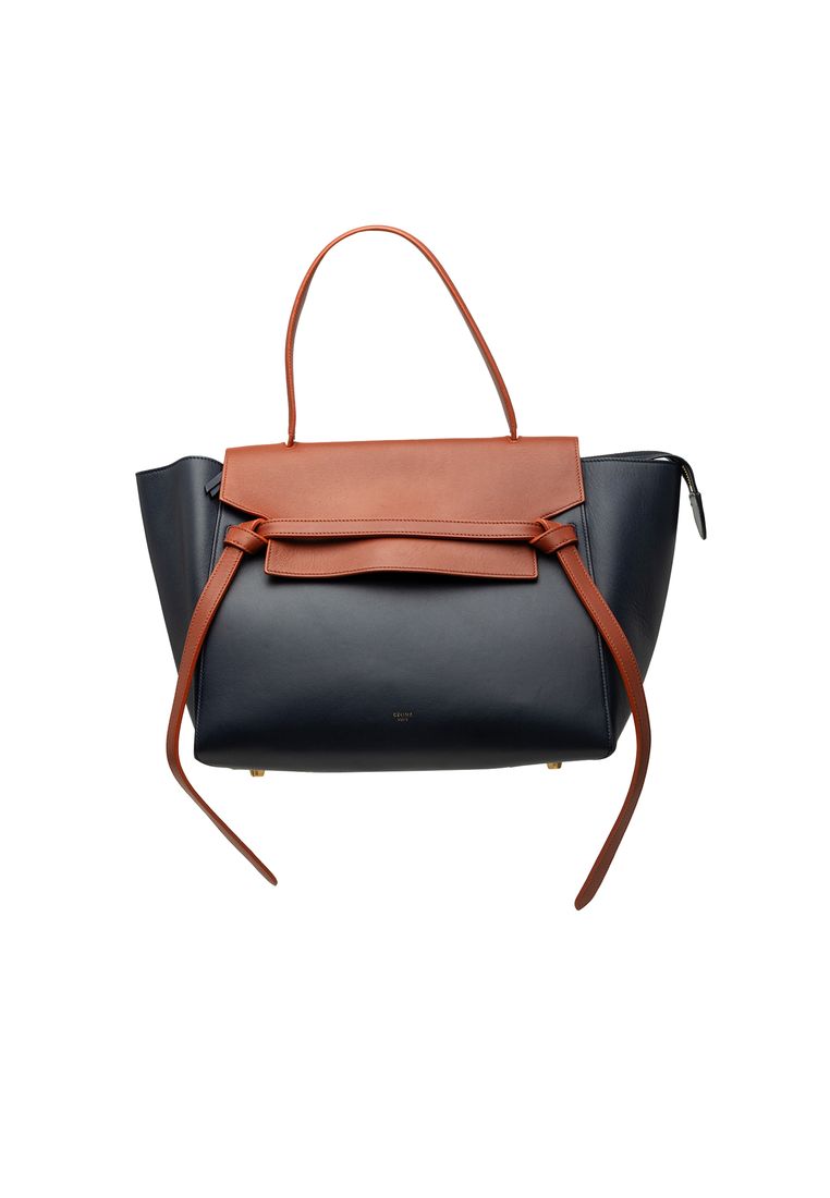 CELINE Pre-Loved Celine Mini Bicolor Smooth Calfskin Belt Bag