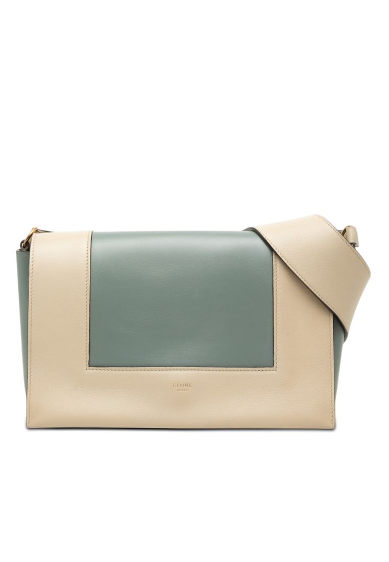 Celine Pre-Loved Celine Medium Shiny Smooth Calfskin Frame Shoulder Bag