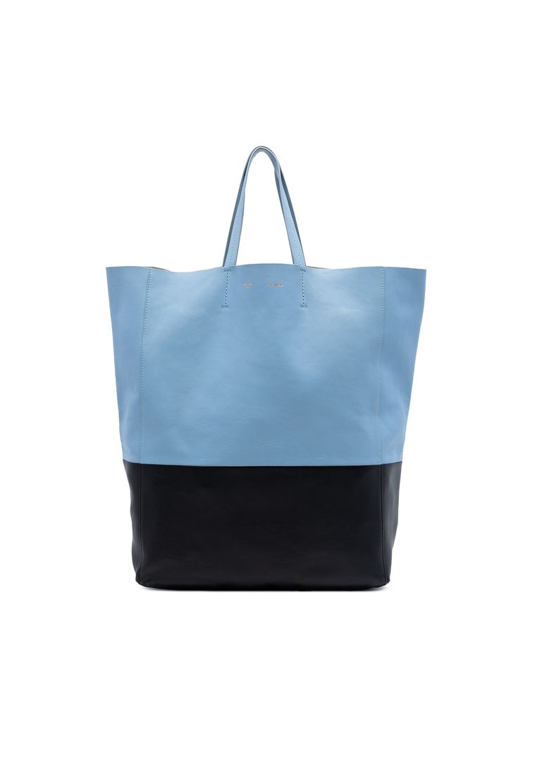 CELINE Pre-Loved Celine Bicolor Leather Vertical Cabas Tote