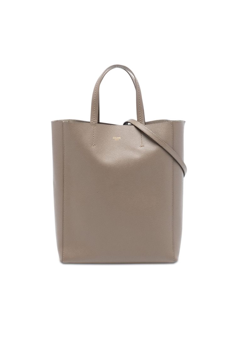 CELINE Pre-Loved Celine Small Grained Calfskin Vertical Cabas Satchel