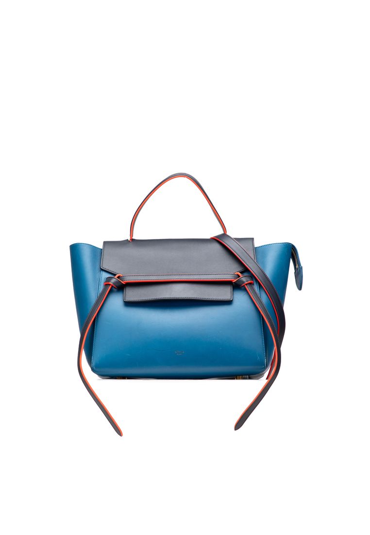 CELINE Pre-Loved Celine Mini Tricolor Smooth Calfskin Belt Bag