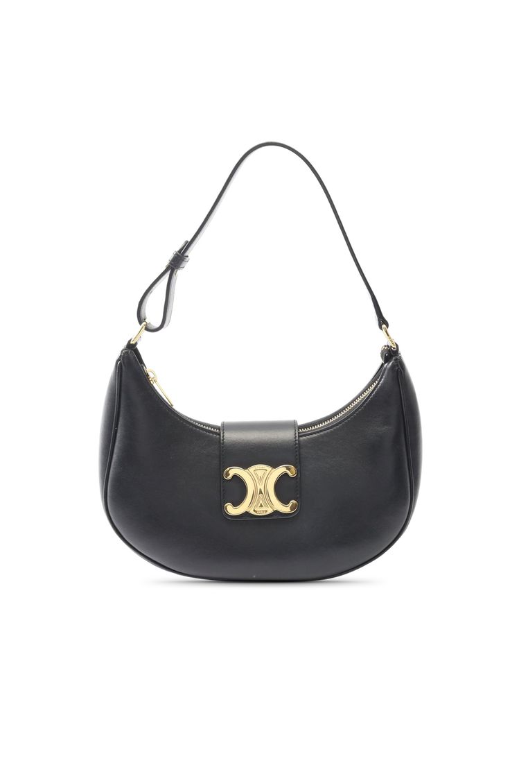 CELINE Pre-Loved Celine Medium Calfskin Triomphe Ava Shoulder Bag