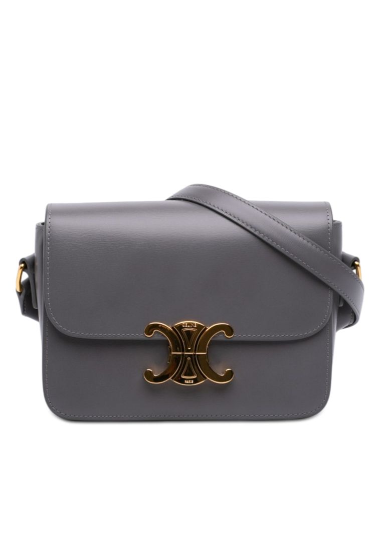 CELINE Pre-Loved Celine Teen Shiny Calfskin Triomphe Crossbody