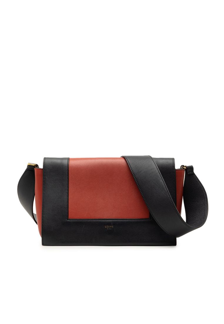 CELINE Pre-Loved Celine Medium Shiny Smooth Calfskin Frame Shoulder Bag