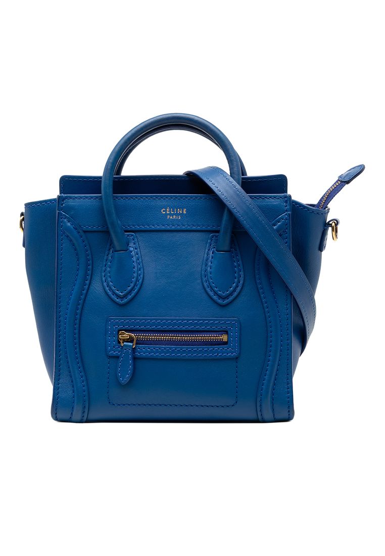CELINE Pre-Loved Celine Nano Leather Luggage Tote
