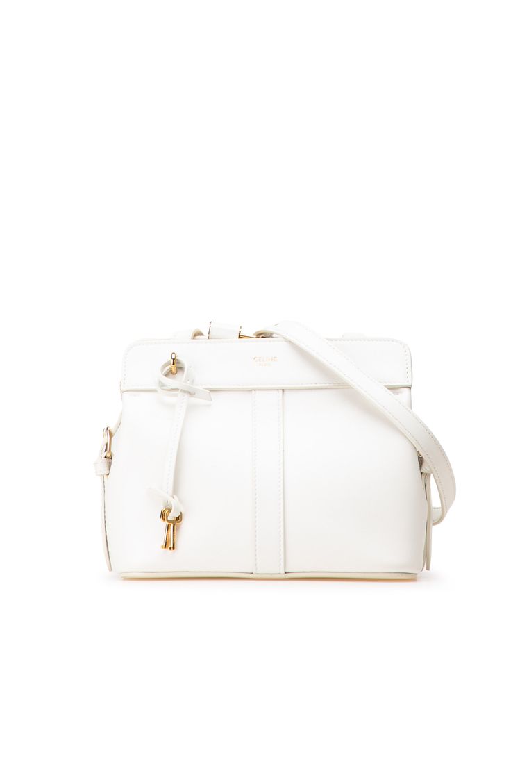 CELINE Pre-Loved Celine Teen Leather Cabas De France Crossbody