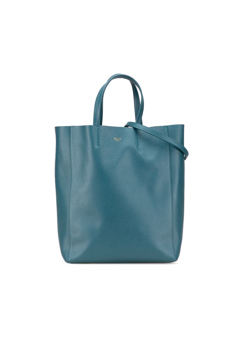 CELINE Pre-Loved Celine Small Grained Calfskin Vertical Cabas Satchel