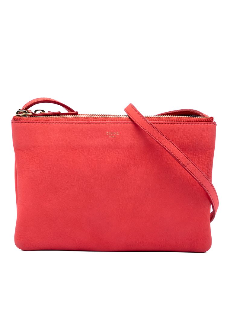 CELINE Pre-Loved Celine Small Lambskin Trio Crossbody