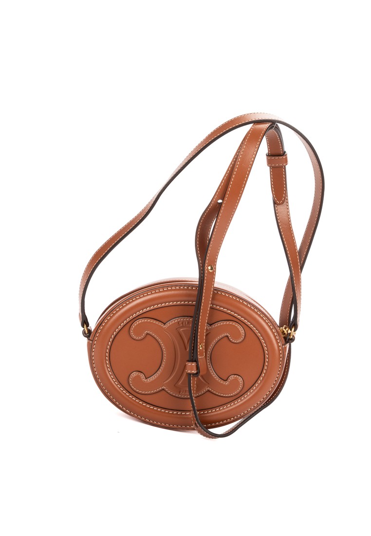 CELINE Pre-Loved Triomphe Oval Crossbody