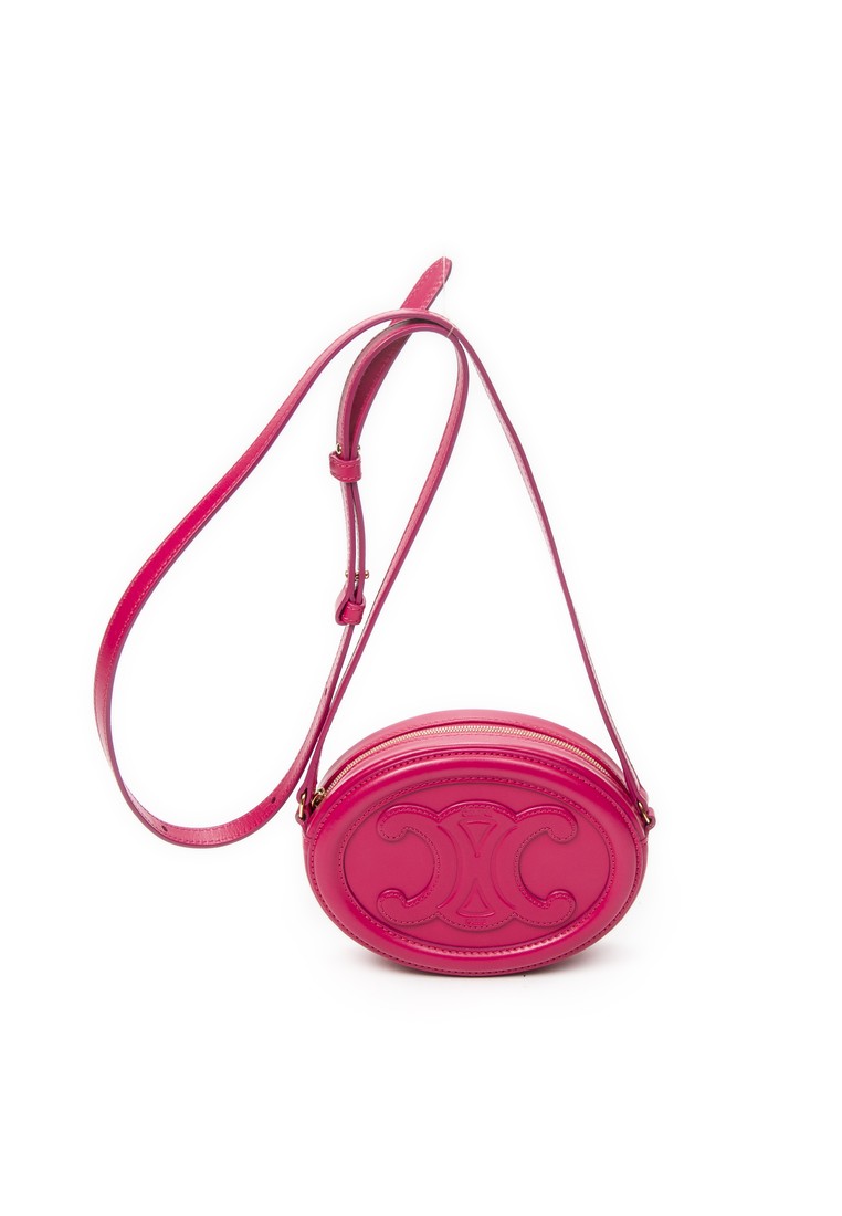 Celine Pre-Loved Triomphe Oval Crossbody