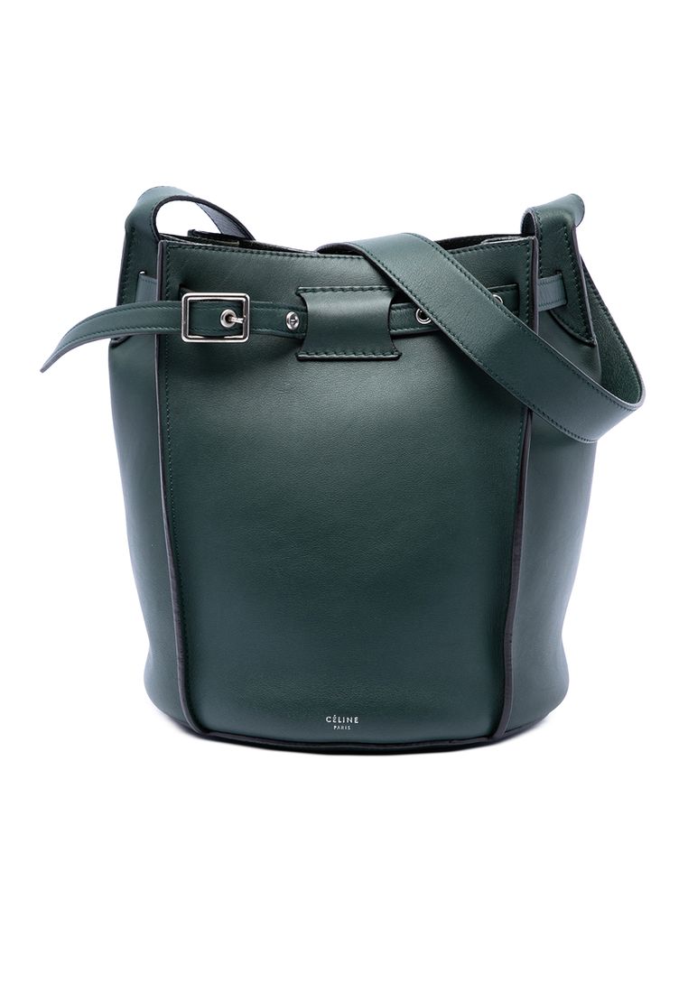 Celine Pre-Loved Celine Leather Big Bag Bucket Crossbody