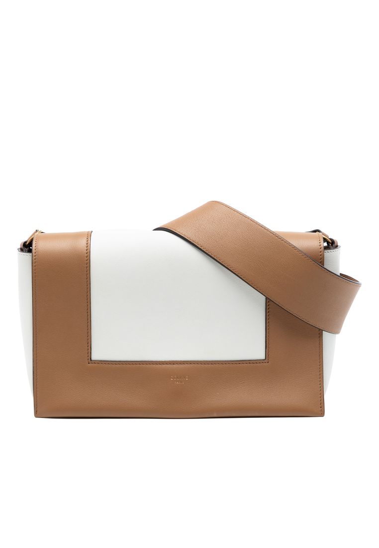 CELINE Pre-Loved Celine Leather Frame Shoulder Bag