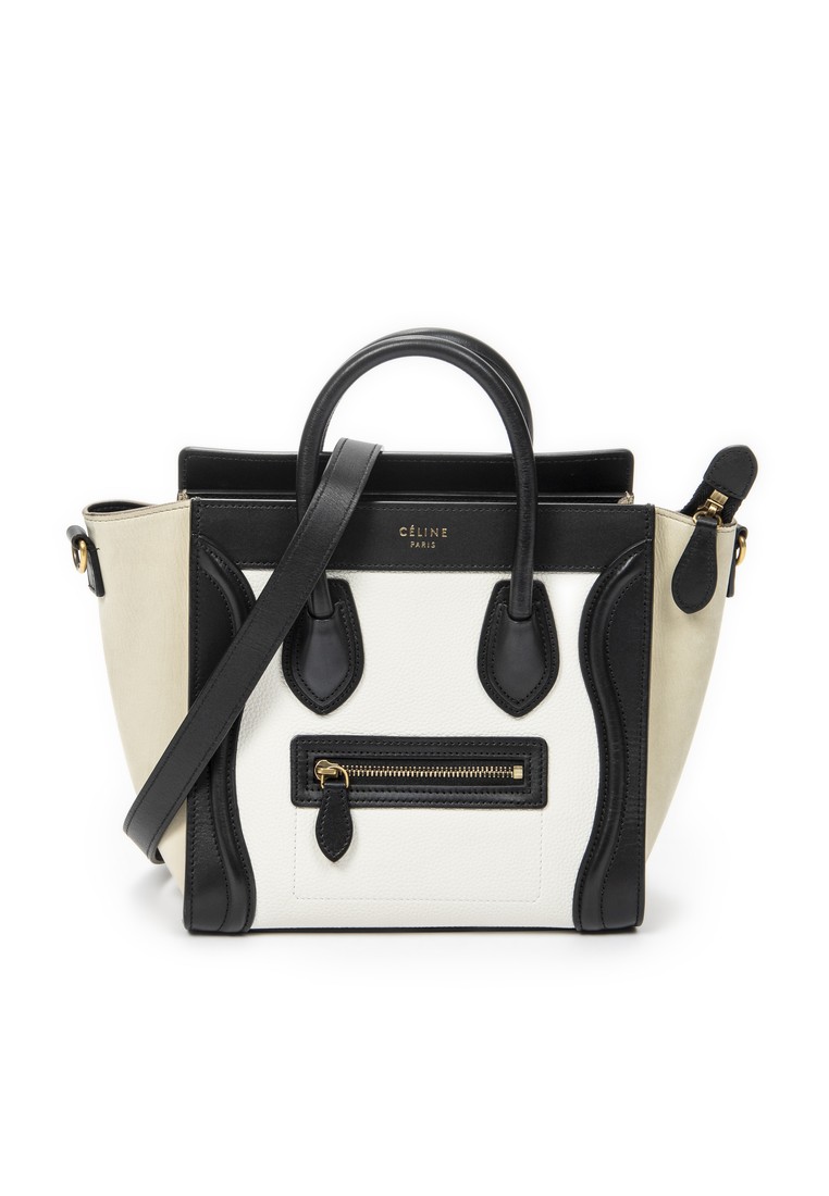 CELINE Pre-Loved Nano Tricolor Luggage