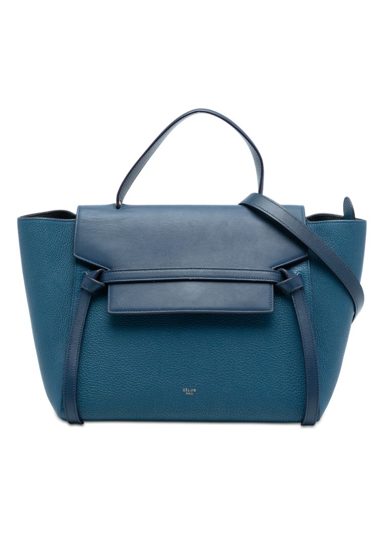 CELINE Pre-Loved Celine Mini Grained And Smooth Calfskin Belt Bag